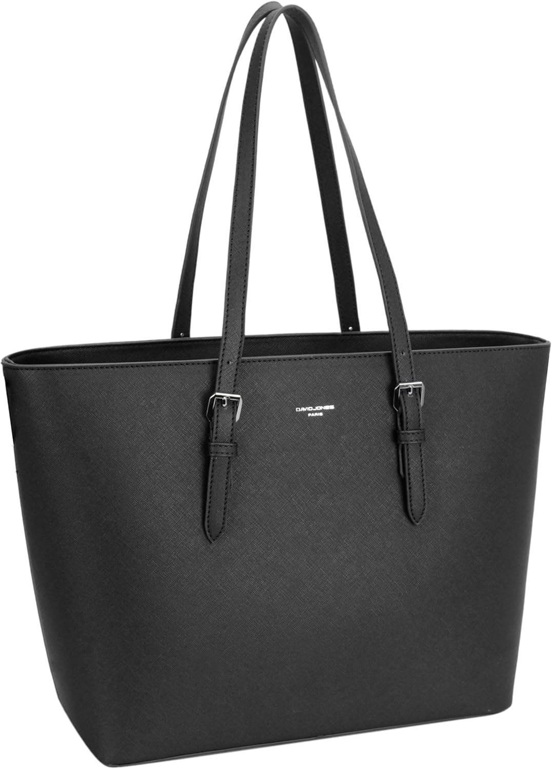 David Jones - Women's Large Shopper Tote - Large Shoulder Bag, Work Handbag - PU Leather Handbag - Women’s Briefcase, Work Bag, A4, Laptop, Office, School Bag, Shopping Bag