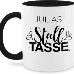 Mug 325 ml – Horse – Stable Cup Name Stable Gift Horses Girls – 325 ml – Black – Riding Teacher Riding Equipment Horses Stable Mulled Wine Cups for Riders Horse Cup Horse Motif