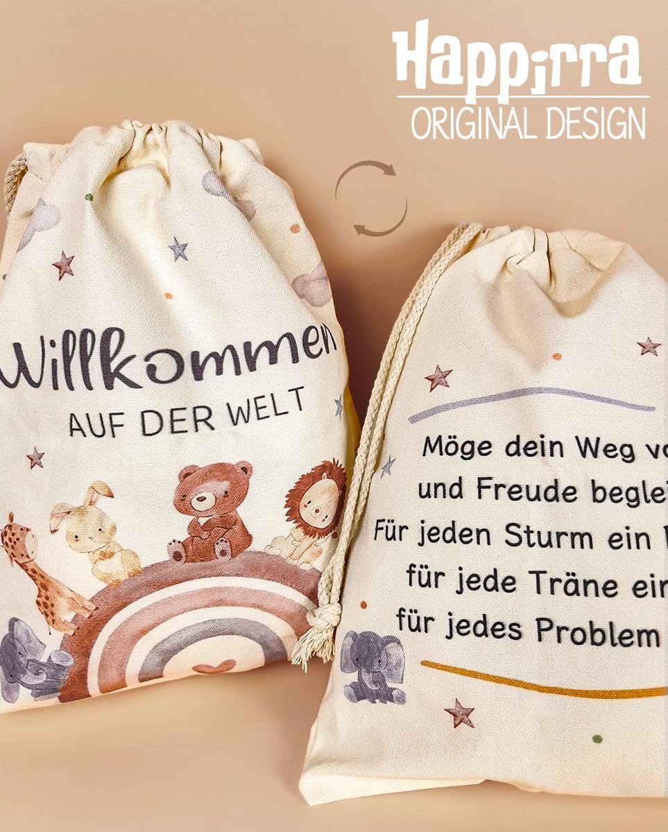 XL Birth Gift Bags Made of Canvas, Gift for Birth Boy Girl – Bild 7