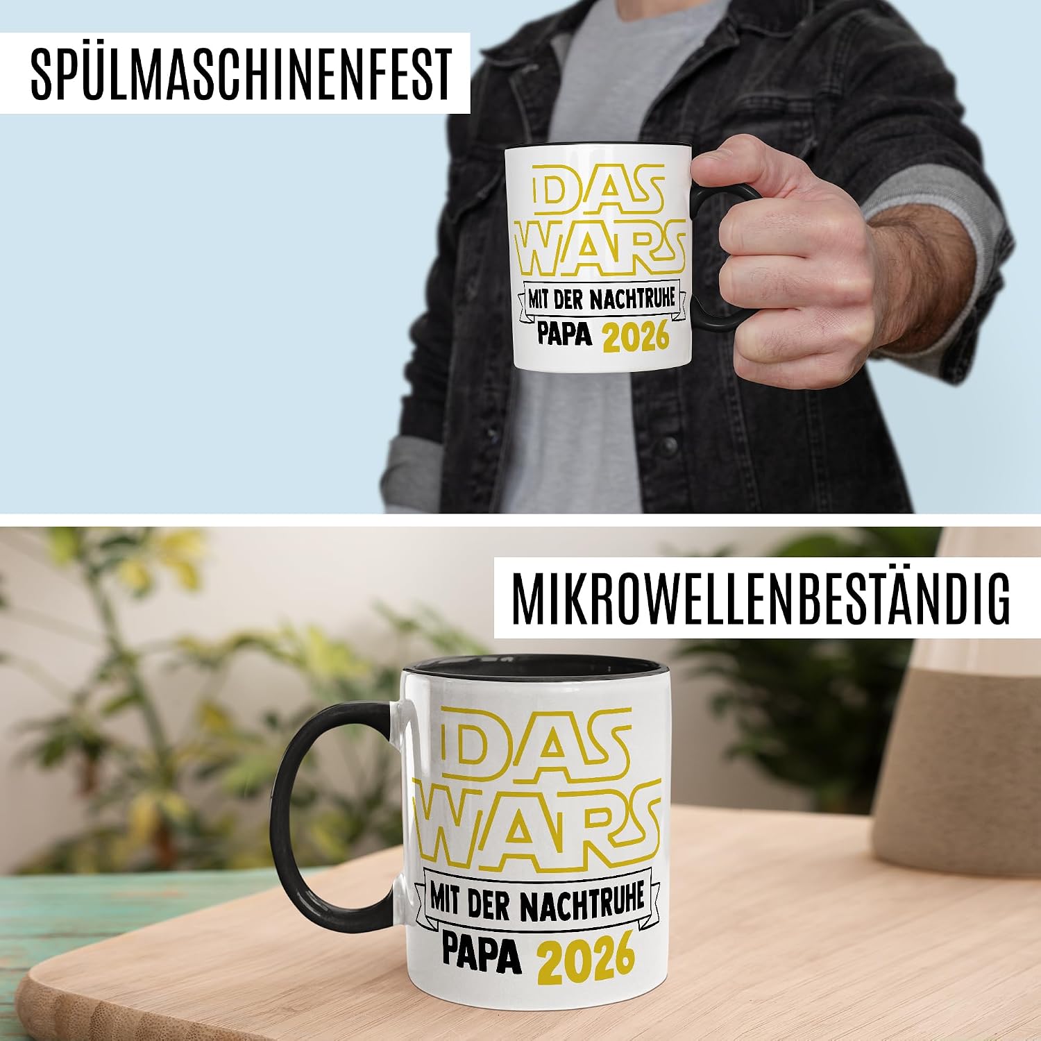 Papa 2026 Mug Dad Coffee Mug Gift Birth Father's Day Coffee Mug Freshly Baked Dad Gift Idea for Expecting Dads Daughter Son Dads Tea Cup Best Funny Humour – Bild 6