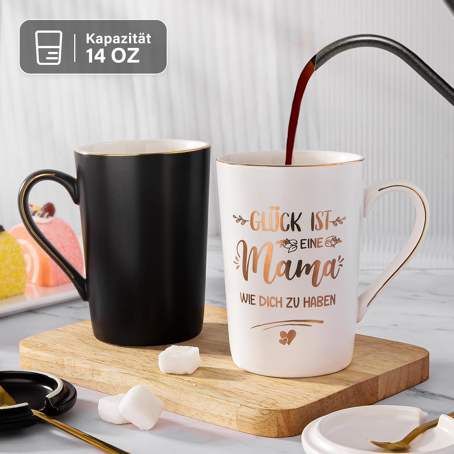 Gift for Parents, Mum and Dad Mugs, Anniversary Gift Set for Parents – Bild 4