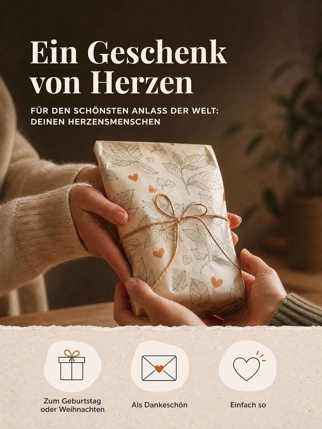Teegeschwister Herzensmensch Organic Tea Gift for Men and Women Loose 70 g – Bild 4