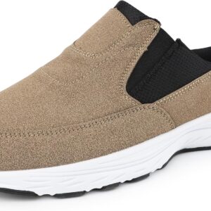 riemot Herren Sabots, geschlossene Slip-On Komfortschuhe Braun EU42-47