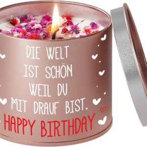 PRSTENLY Birthday Gift for Women, Metal Candle Gifts for Birthday for Wife, Girlfriend, Mum, Sister, Daughter, Best Friend