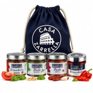 Italian Delicatessen Gift Set – Casa Zarrella Pesto & Bruschetta Set
