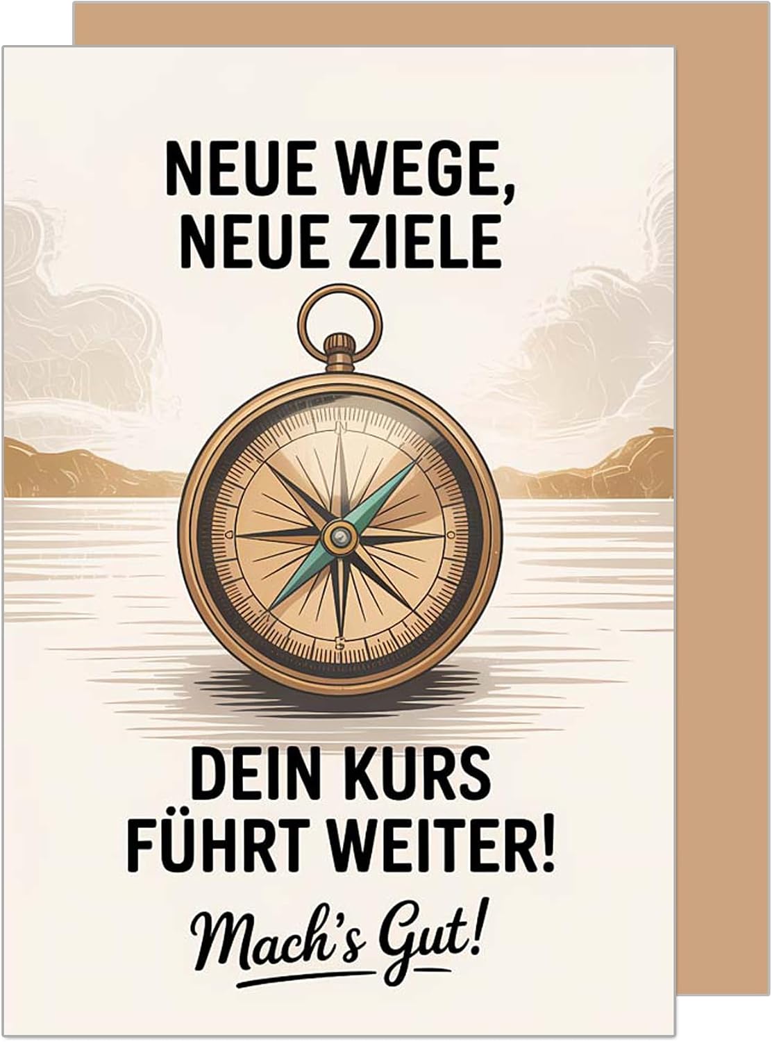 Edition Seidel Premium Greetings Card with Envelope. Farewell Card with Saying Greeting Card Retirement Job Change Work Man Woman Colleague Friends New Ways (AS157 SW025)