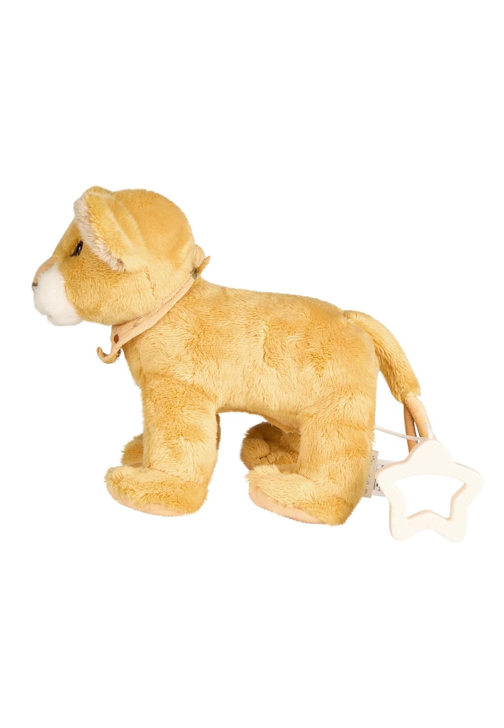 Sterntaler Music Box M Lion Leo - Made of Soft Fabric - Removable Musical Mechanism - Melody: Sandman, Dear Sandman, Practical Star Handle - Sleep Aid - Gift, from Birth, Matte Yellow – Bild 5