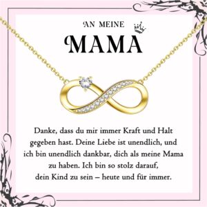 Gifts for Daughter, Mum, Grandma, Infinity Sign Necklace for Daughter, Mum, Grandma, Mother’s Day Gift for Mother, Grandma, Mum Grandma, Daughter Gift for Birthday, Christmas, Anniversary