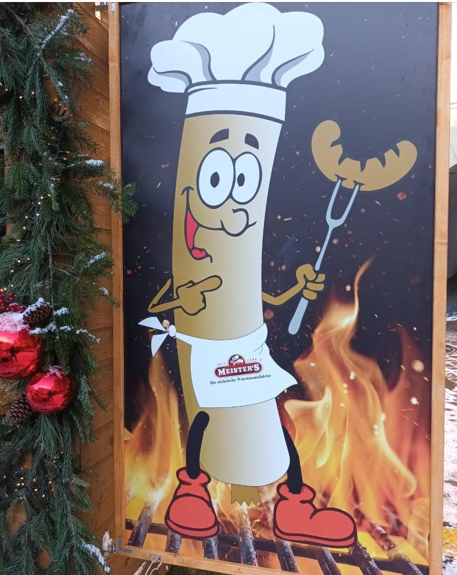 MEISTER'S Grill Package Bratwurst, Cheese Sausage, Smoked Sausage Debrecziner, BBQ Bratwurst without Bowels, Christmas Market Barbecue Sausage, Rusted Sausage in Food Package for Grilling and Roasting – Bild 5