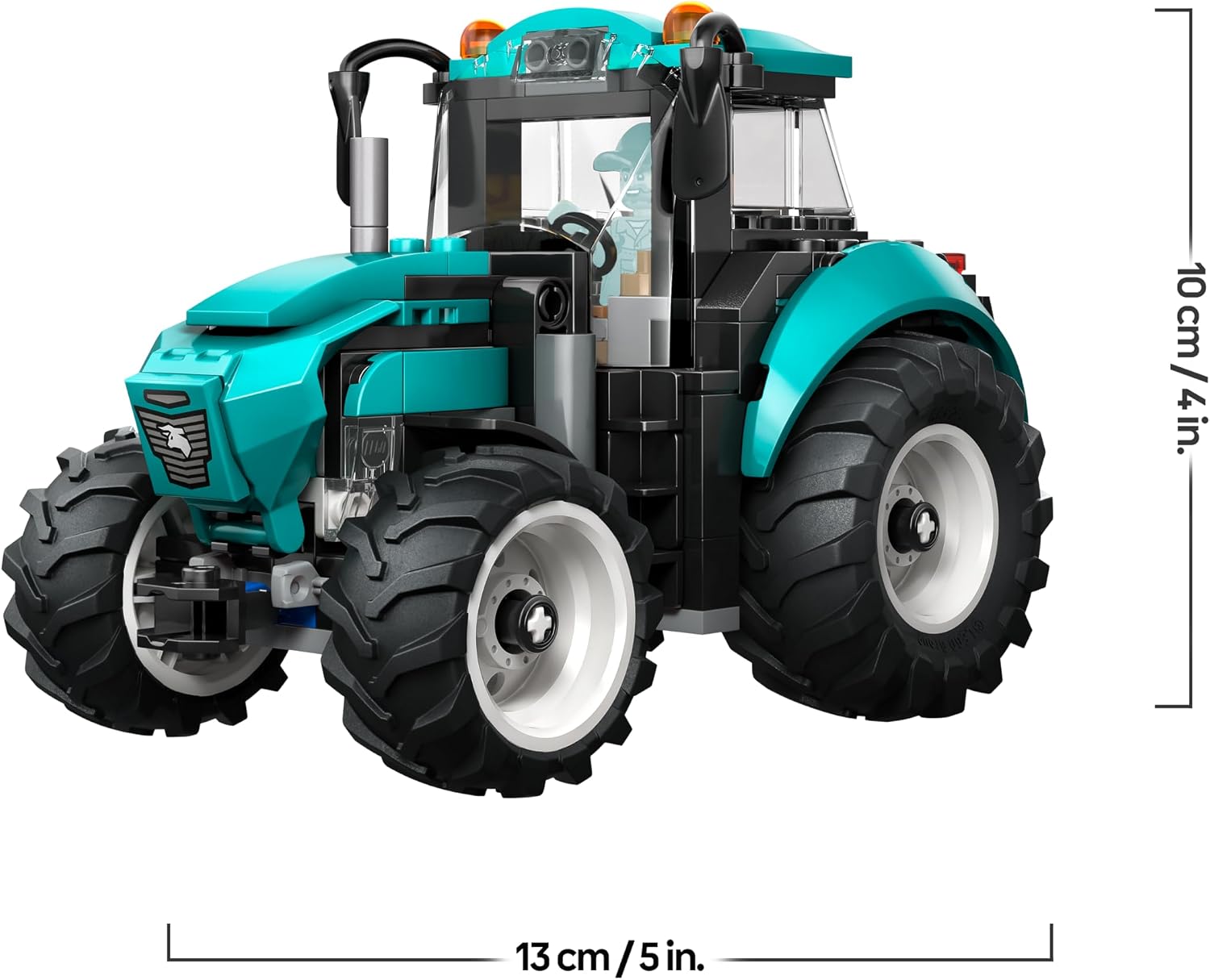 LEGO City Tractor, Toy Farm Vehicle, Model Building, with Farmer Mini Figure, Birthday Gift for Boys Aged 6 Years and Over and Technology Fans, 60498 – Bild 8