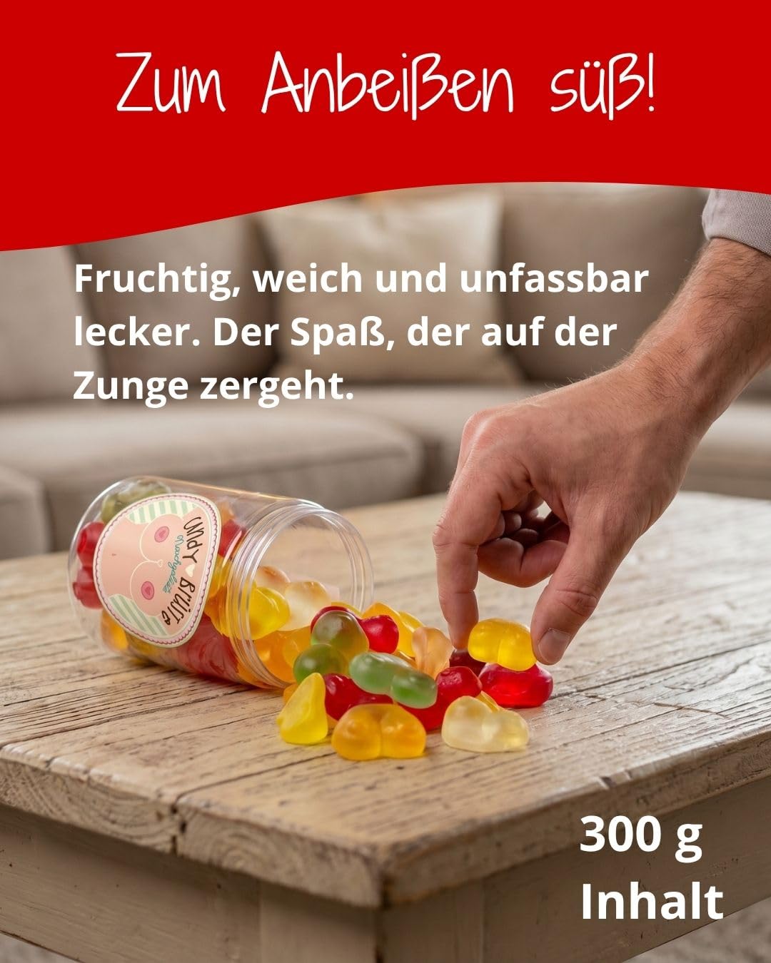 The Sugar Baker Candy Breasts Gummy Bears 300 g – Bild 5