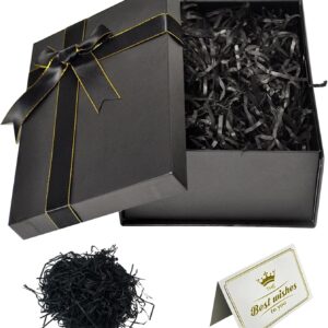 Large Gift Box with Lid 29 x 21 x 10.5 cm, Gift Box Black