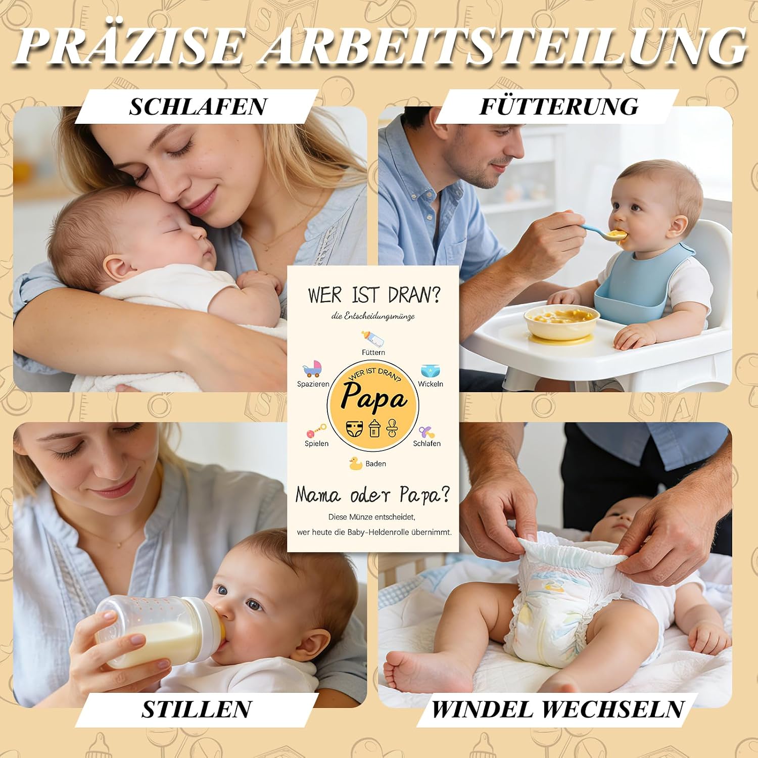 Decision Coin Dad Mum, Gifts for Birth, New Dad Mum Gifts – Bild 6
