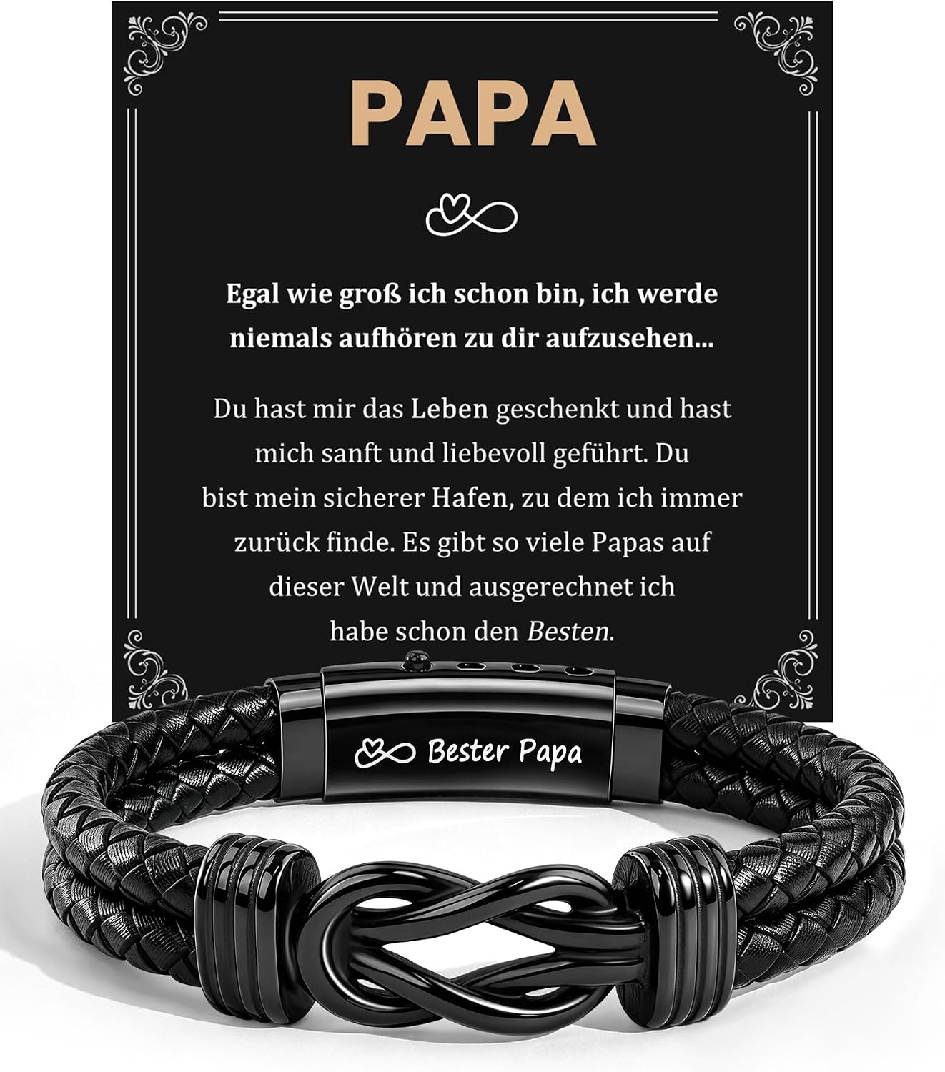 MANVEN Gifts for Men Bracelet Men's Boyfriend Husband Son Brother Dad
