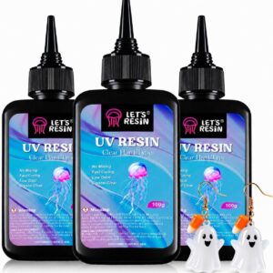 LET’S RESIN UV Resin 300 g, UV Resin Set for Jewellery, Crafts