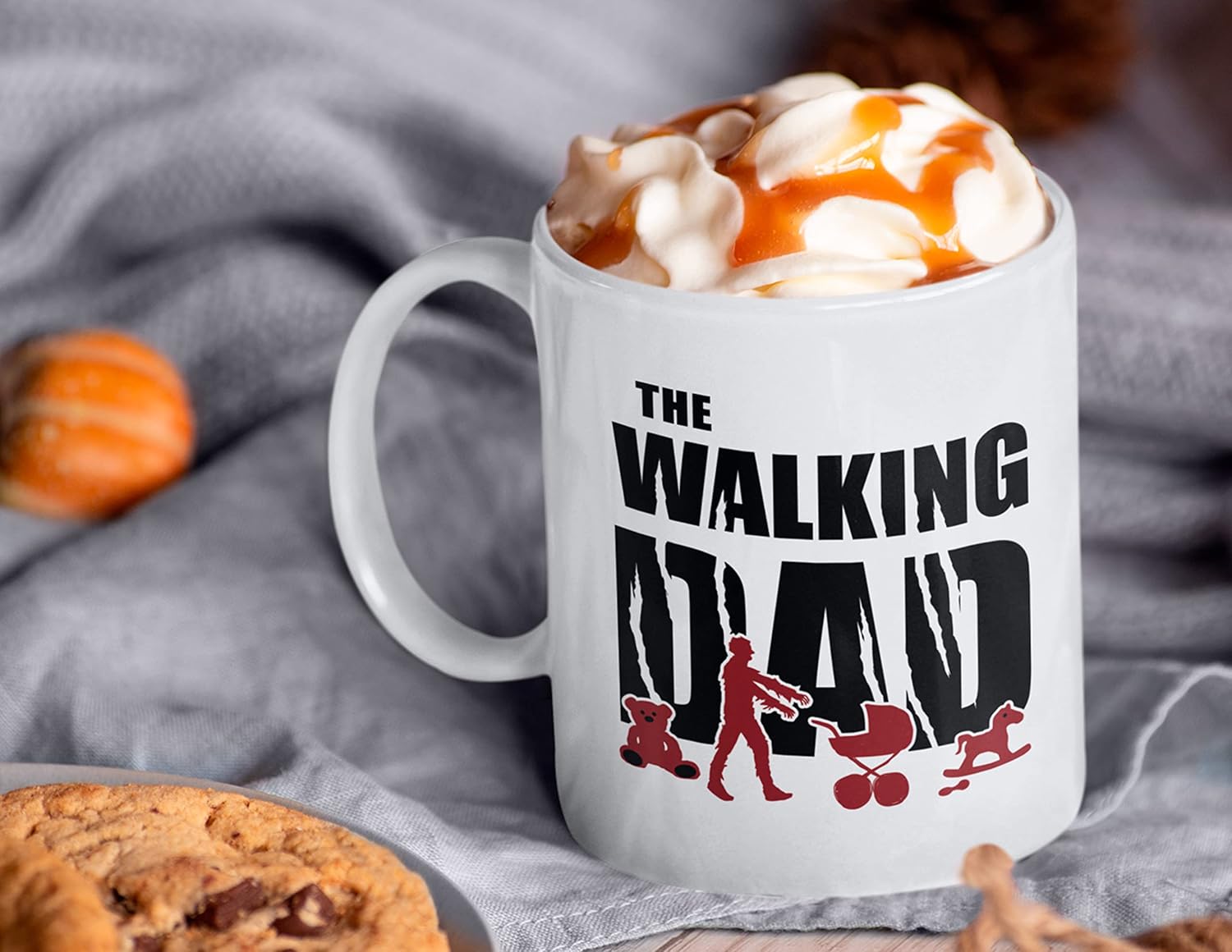 Dad Gift Idea | Walking Dad | Father Gift Mug for Birth Baby Father's Day Birthday (330 ml) – Bild 4