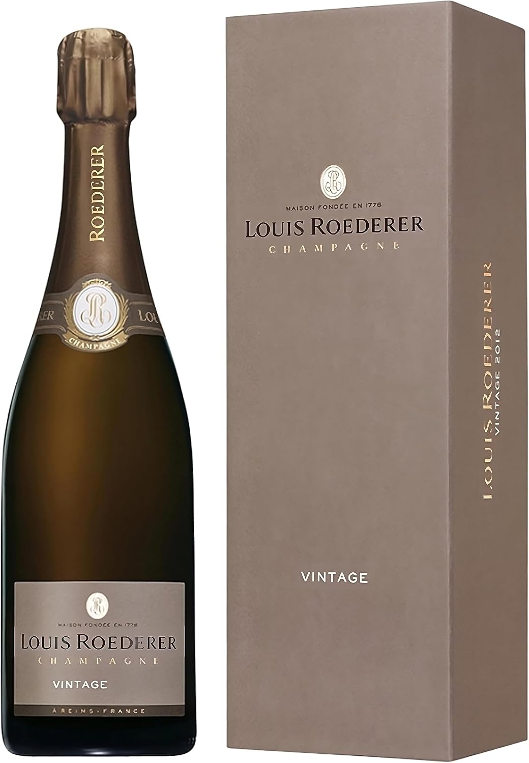 Louis Roederer Champagne Brut Vintage Champagne in Gift Box (1 x 0.75 L)