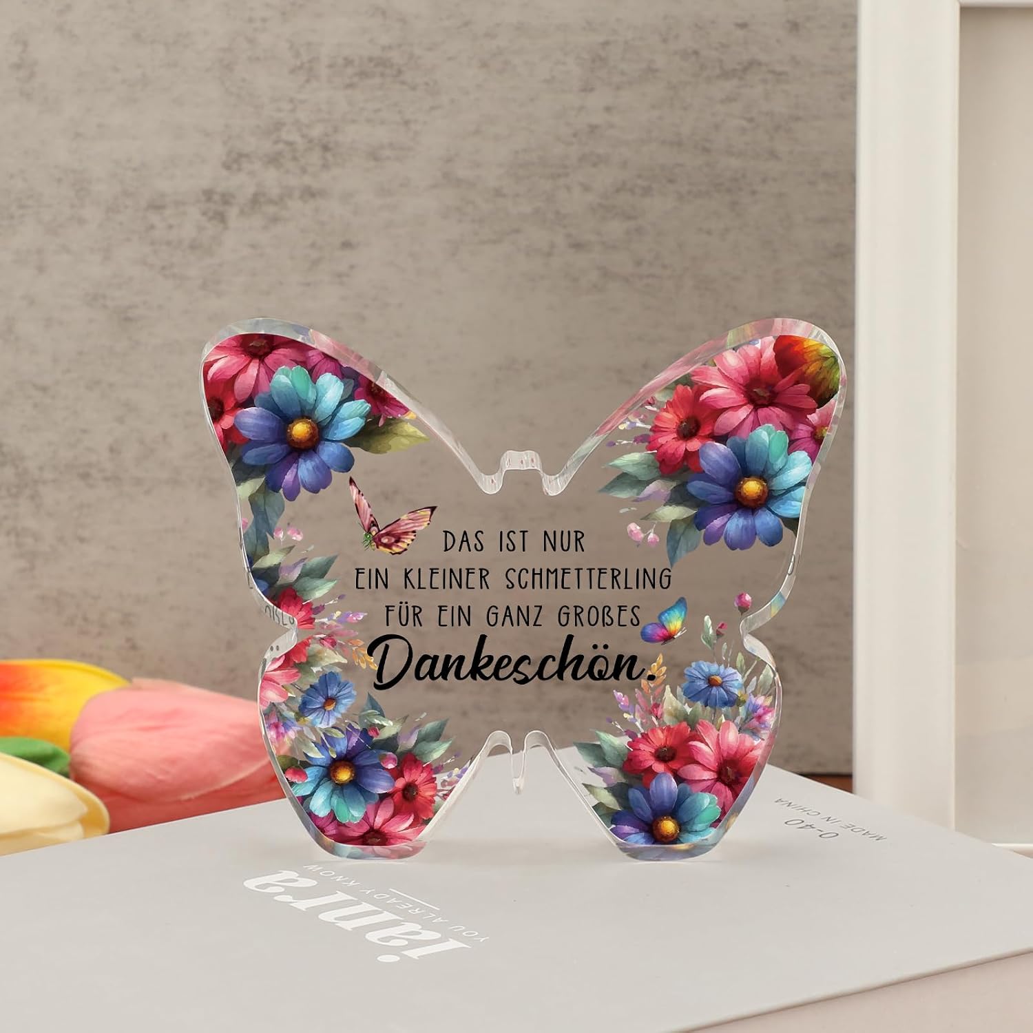 Prstenly Thank You Gifts Butterfly Acrylic Decoration – Bild 5