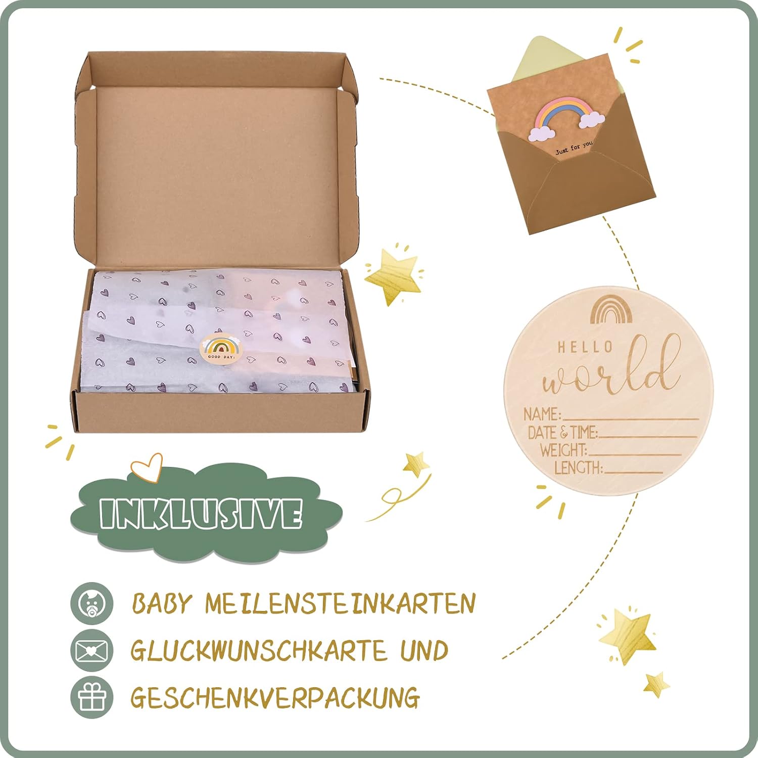 Newborn Gift Boy | Newborn Gift | Baby Gift Boy | Gifts for Birth for Girls | Comforter Baby Shower Gift Set Babyy Gifts Girls – Bild 5