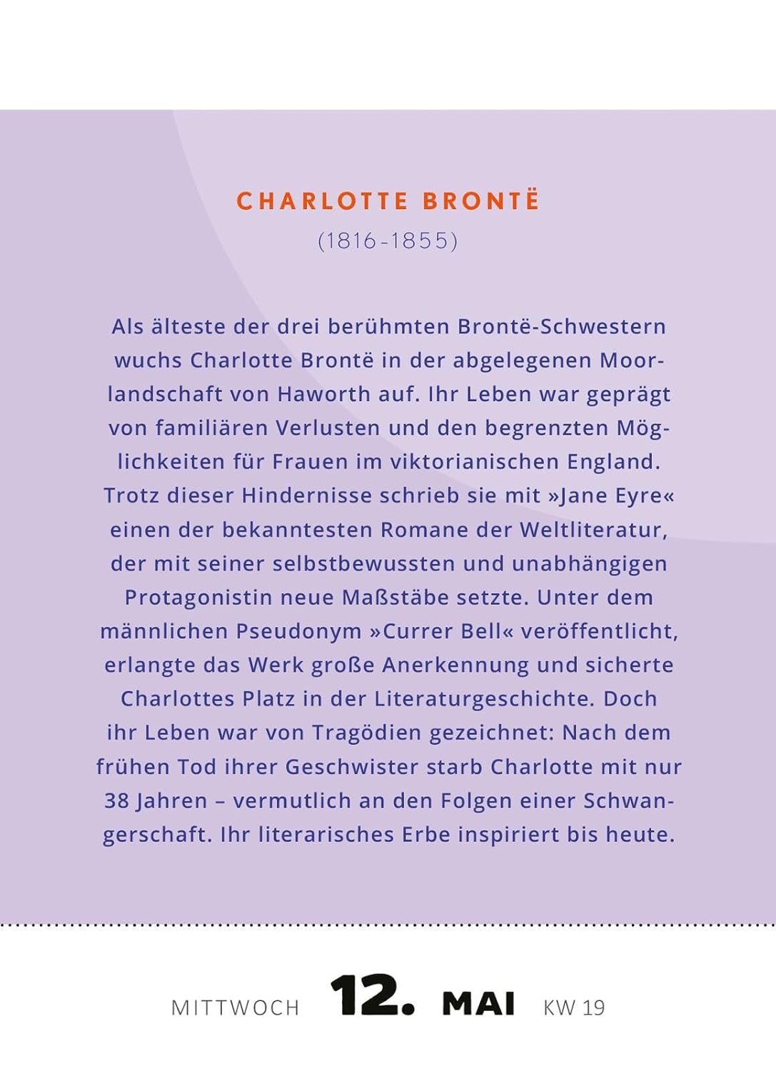 Abreißkalender Kluge Frauen, die unsere Welt inspirieren 2027: Zitate, Biografien, Anekdoten | Tagesabreißkalender zum Aufstellen oder Aufhängen – Bild 4