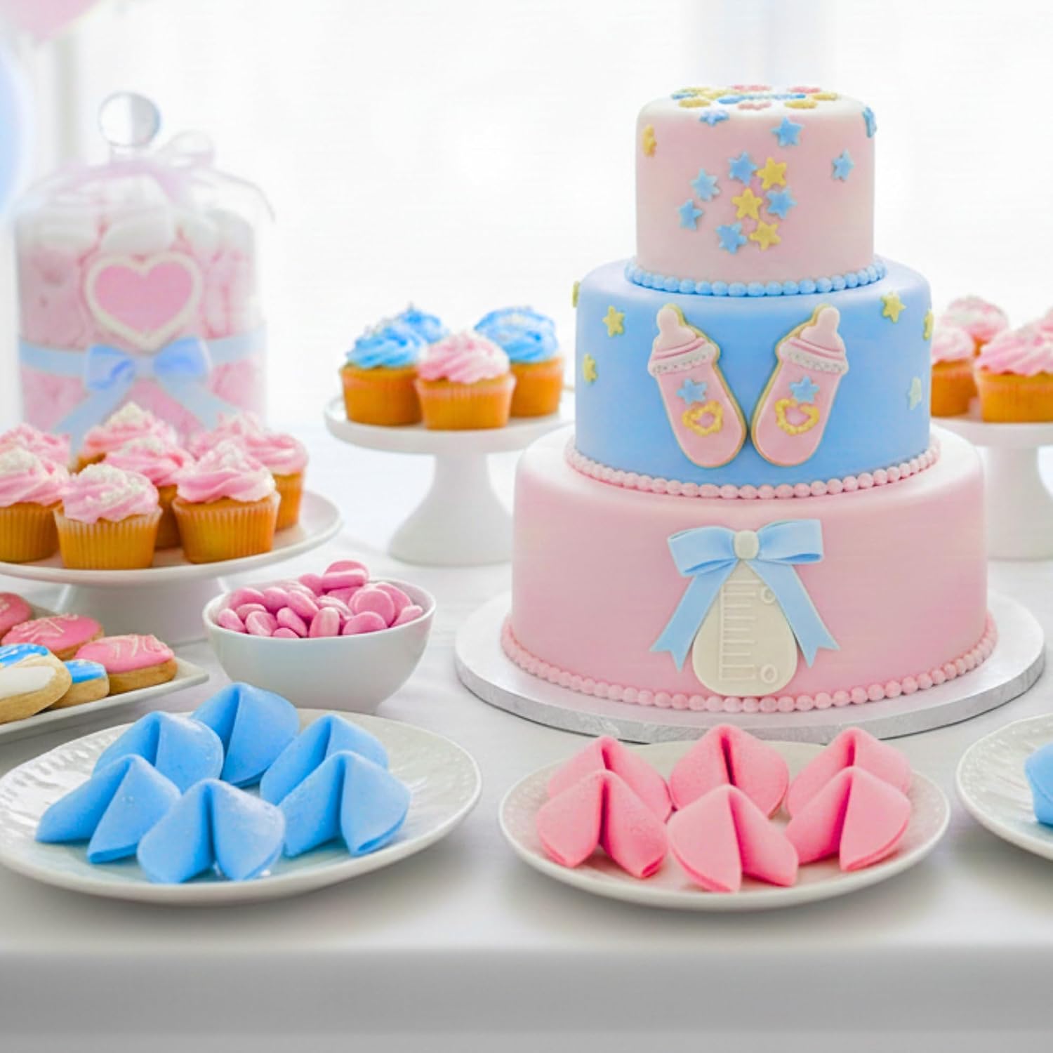 Lucky Cookies Baby Shower & Baby Shower Vanilla Party Favors Pack of 16 96g – Bild 10
