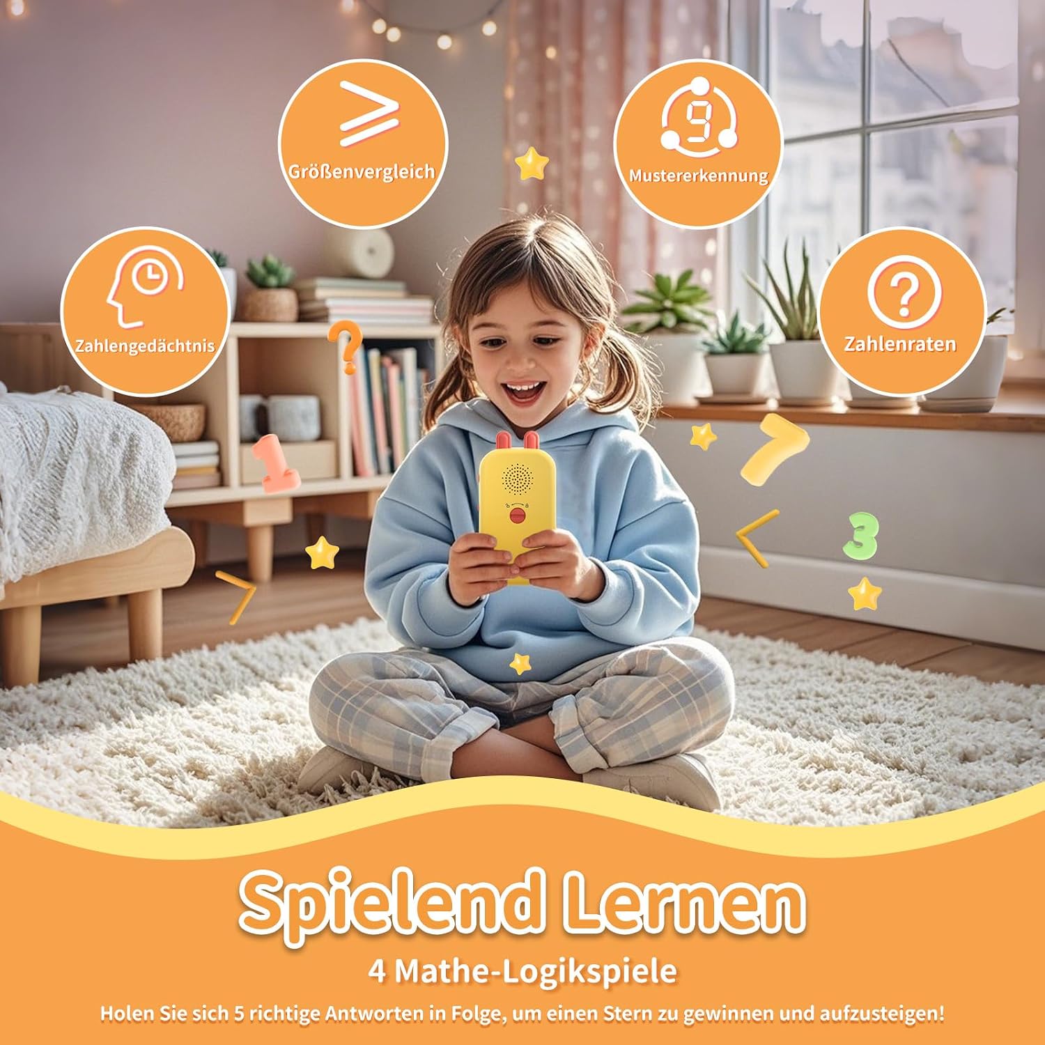 alilo Maths Game for Children 5-12 Years, Electronic Mental Calculation Trainer for Addition, Subtraction, Multiplication & Division, Interactive Maths Trainer with 19 Games, 5 Modes & 50,000 Tasks – Bild 2