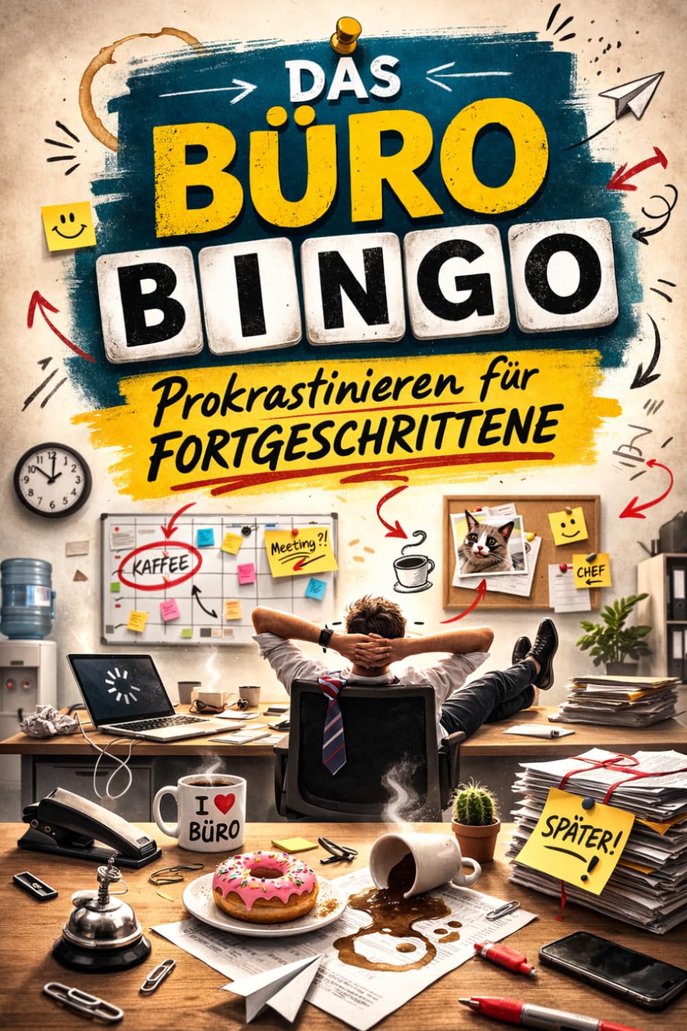 Büro Bingo – Das lustigste Spiel für den Arbeitsalltag: Humorvolles Geschenk für Kollegen | Spaß im Büro, Meetings & Arbeit | Perfekt gegen Langeweile im Job