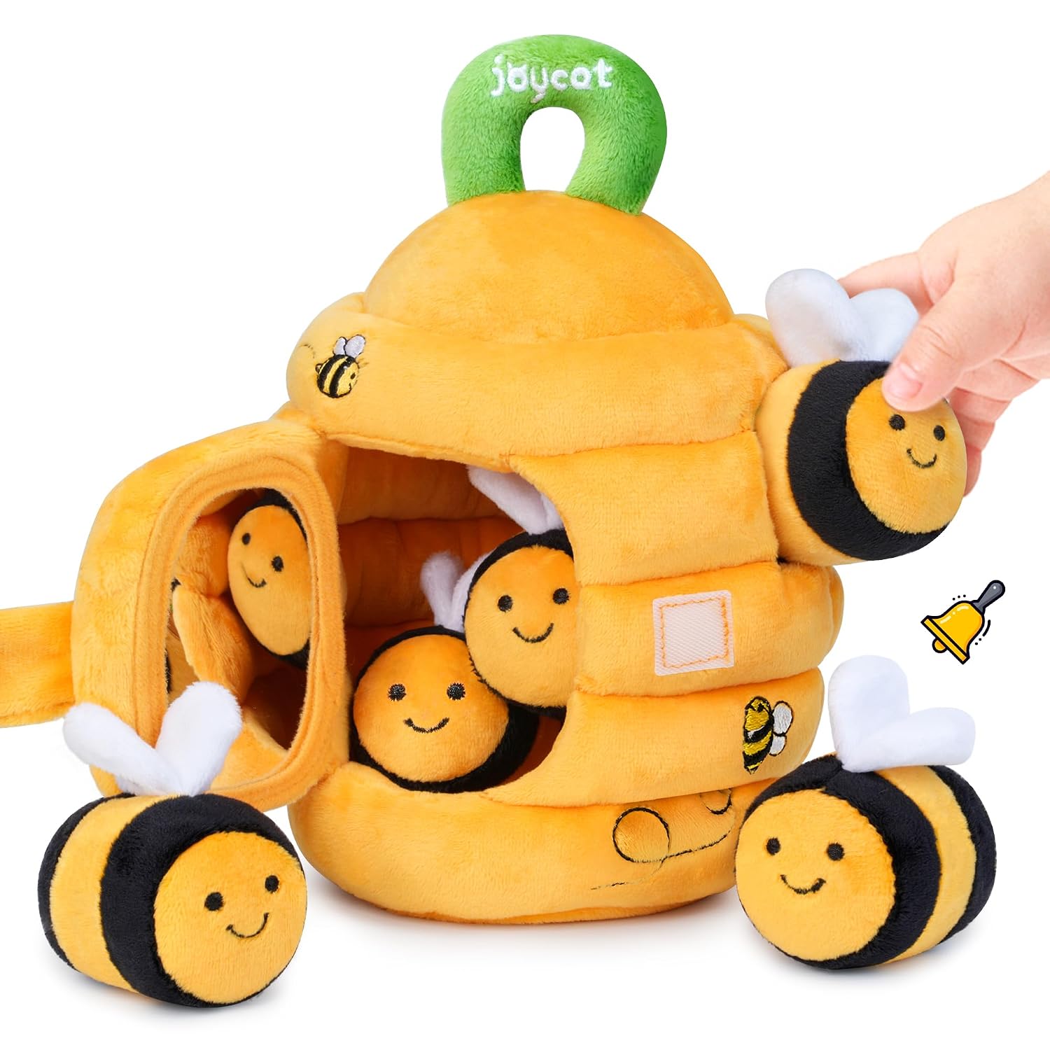 JoyCat Baby Toy 6-12 Months, Baby Beehive with 5 Bee Toys