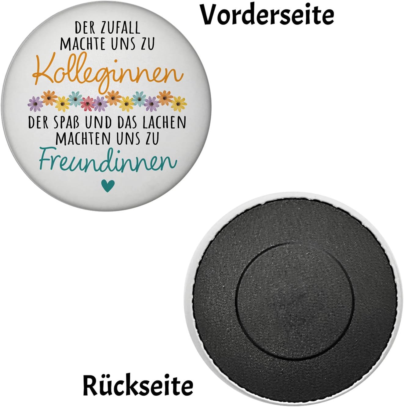 speecheese Magnet "Beste Kollegin" Round with Saying "Nicht nur Kolleginnen – Bild 2