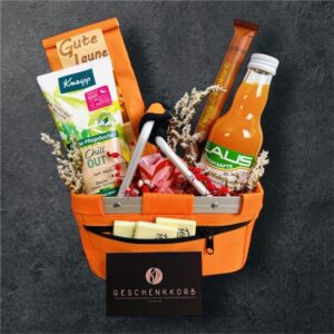 Gift basket „Gute Laune“ | Ready to give as a gift with delicacies for a good mood | Gift basket full of joy | High quality item