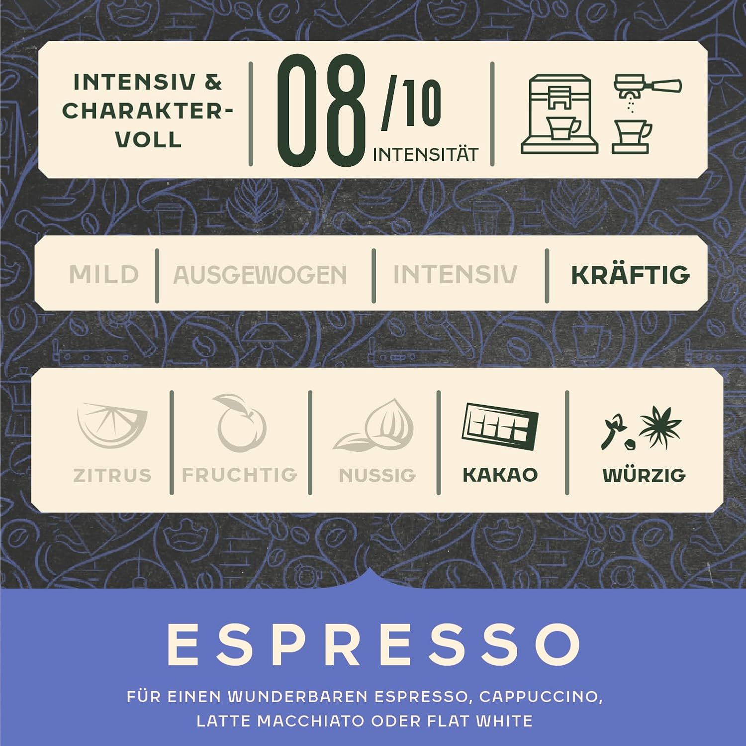 Jacobs Coffee Beans Barista Espresso, Strong with Cocoa & Caramel Notes, Roasted in Bremen, Intensity 8/10, Coffee Whole Beans, 1 kg – Bild 4