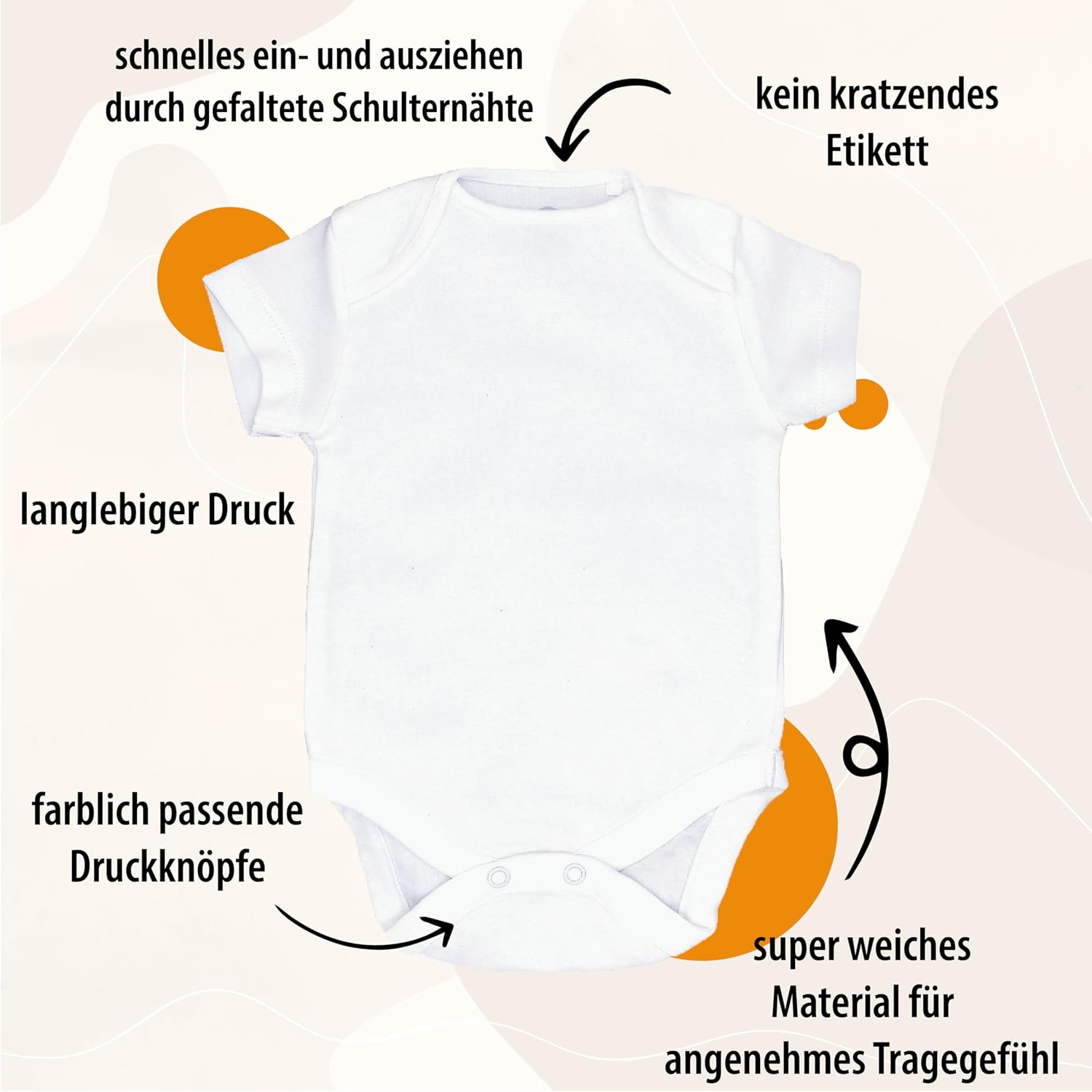 Surname Baby Bodysuit Personalised with Name, Pregnancy Proclaim, Baby Body Baby, Birth Gift, Baby Bodysuit Personalised, You Will Be Dad Grandma Grandpa Gift, New to the Crew Bodysuit – Bild 6