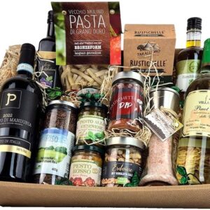 Viva Italia Wine and Delicatessen Gift Basket Italy