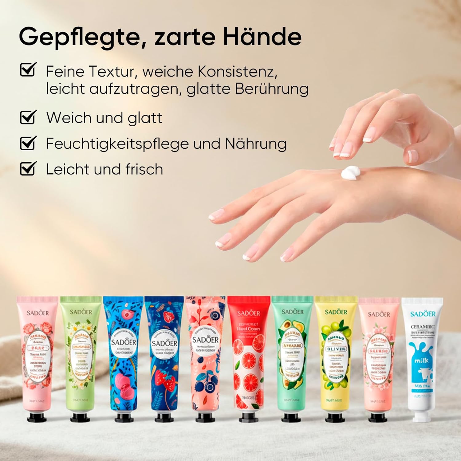 30-Piece Hand Cream Set Mother's Day Gifts for Mum - 10 Fragrances Hand Care with Greeting Cards & Bag - Gifts for Mother's Day & Best Mum Set Women Thank You Package – Bild 6
