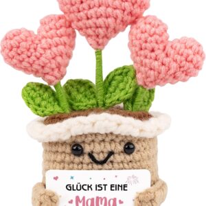 Loving Gift for Best Mum, Handmade Crochet Flower Decoration