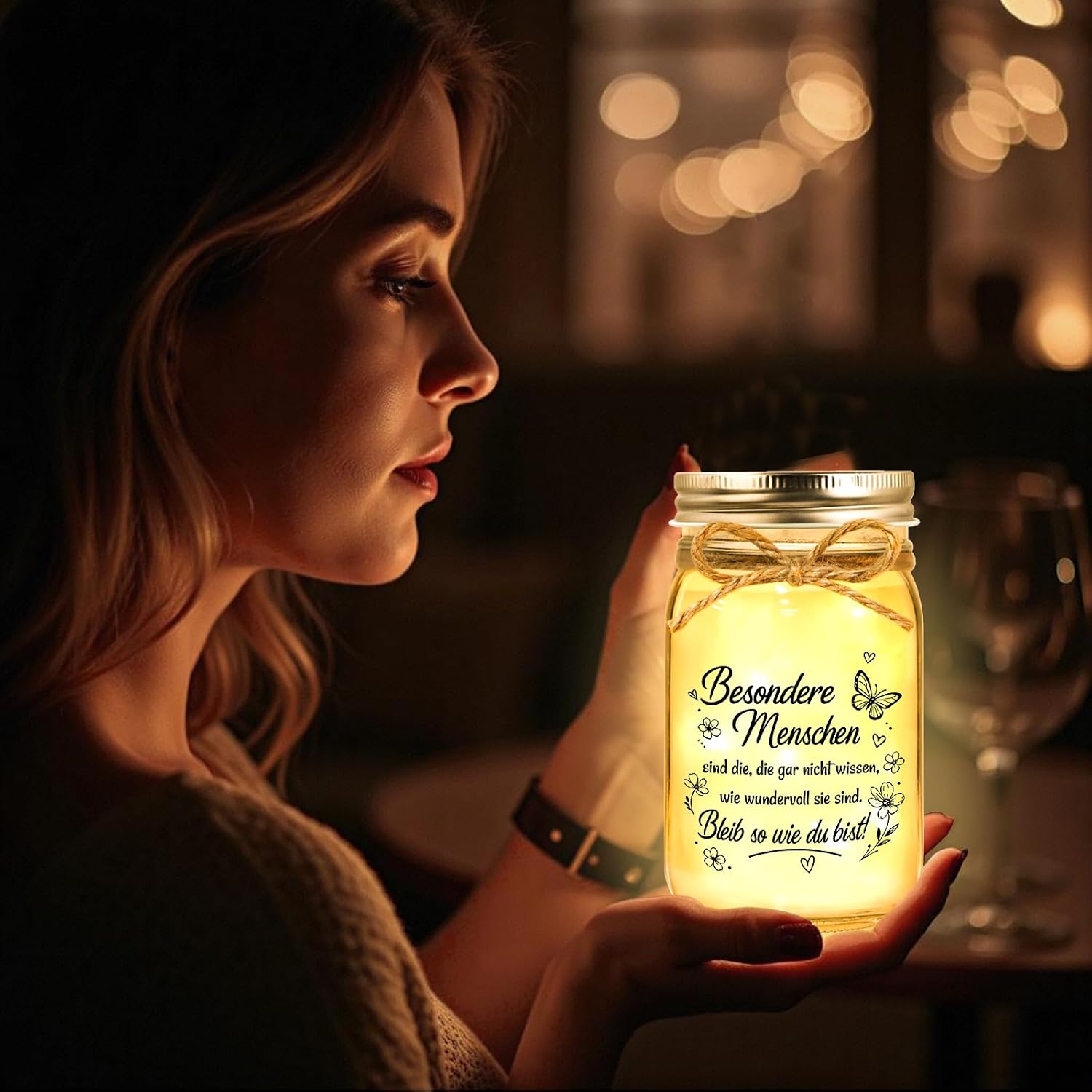 Gifts for Women Birthday, LED Bottle Light – Bild 2
