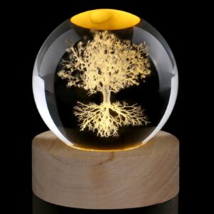 60 mm Tree of Life Crystal Ball Paperweight Glass Ball Decoration