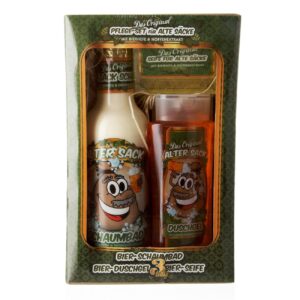 3-Piece Gift Set for Men – Beer Spa – for Old Sacks – Bubble Bath, Shower Gel, Hand Soap