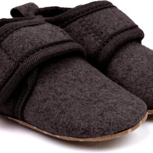 Mikk-line Hausschuhe Baby, Krabbelschuhe mit rutschfester aus filz