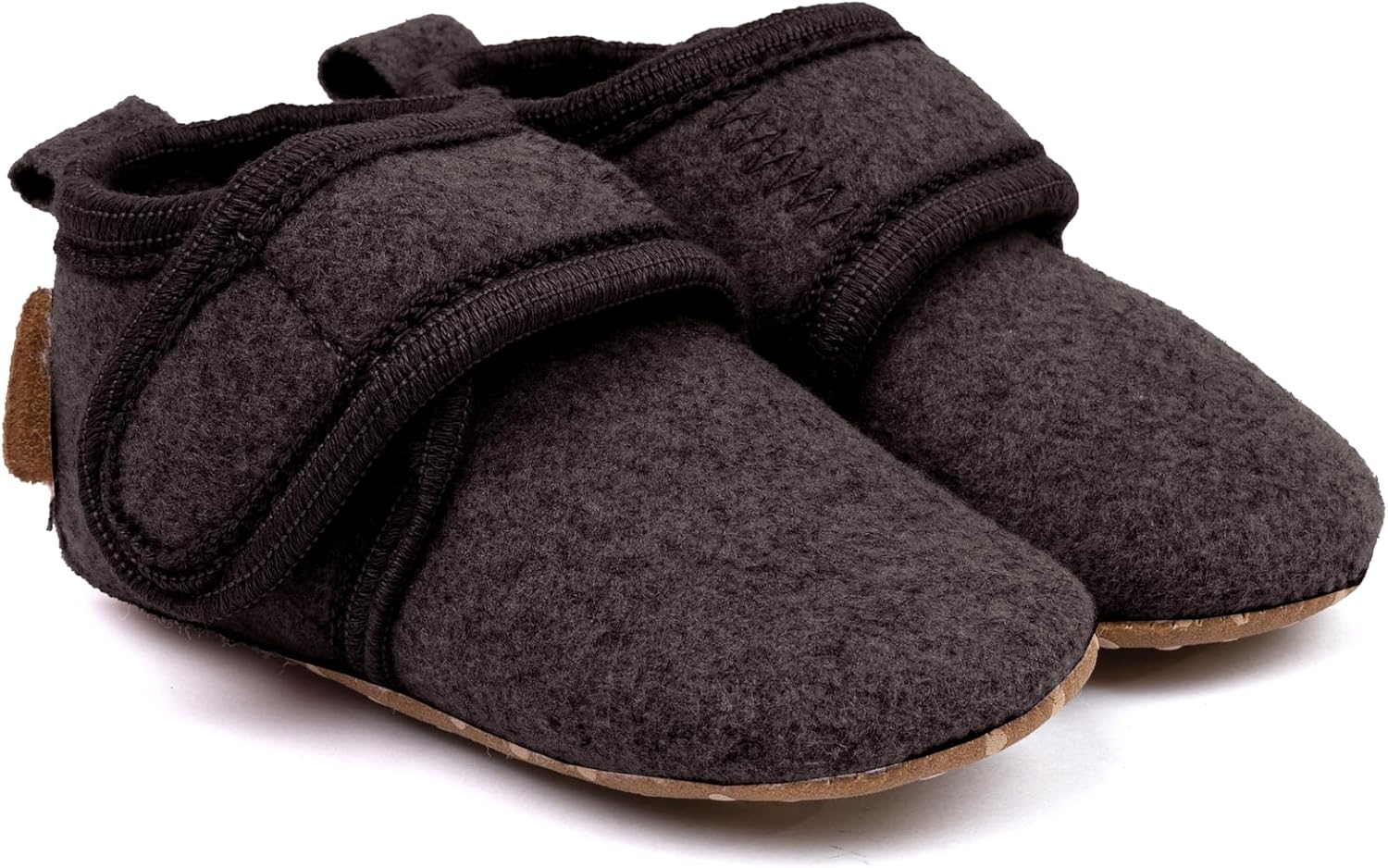 Mikk-line Hausschuhe Baby, Krabbelschuhe mit rutschfester aus filz