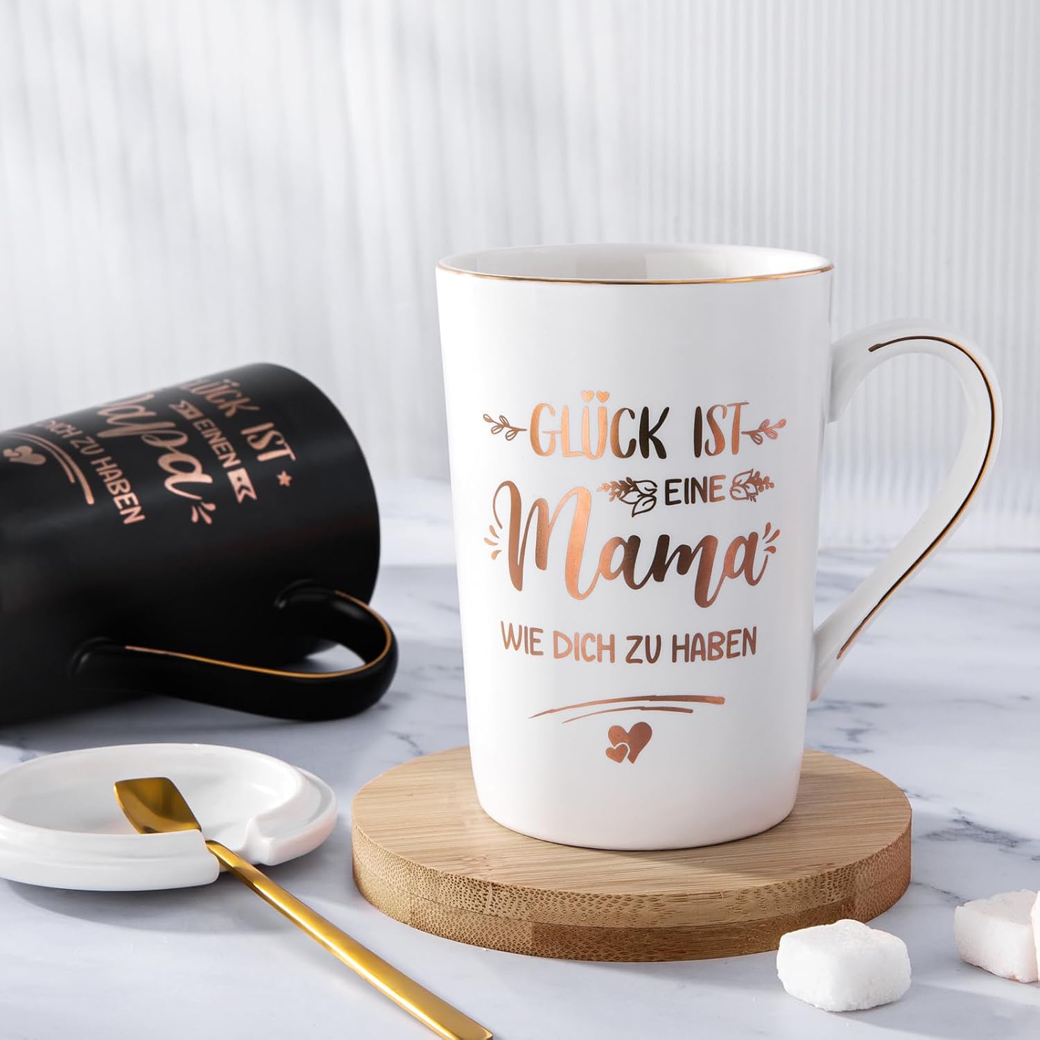 Gift for Parents, Mum and Dad Mugs, Anniversary Gift Set for Parents – Bild 3