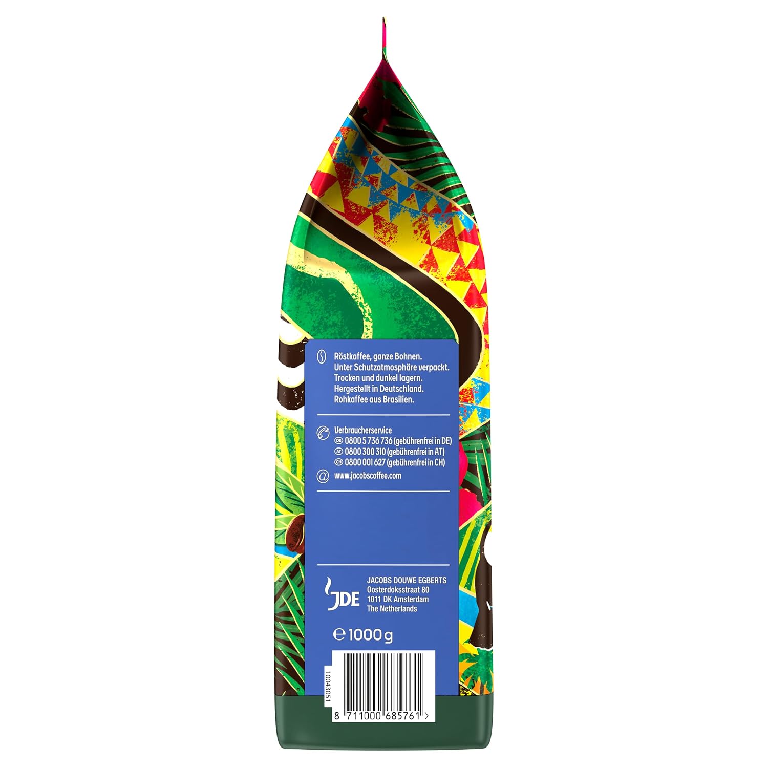 Jacobs Origins Brazil Coffee Beans Mild Nutty Flavour from Brazil, Roasted in Bremen, Intensity 4/10, Coffee Whole Beans, 1 kg – Bild 4
