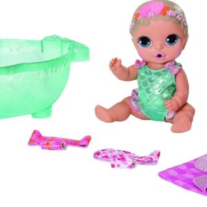 BABY born Surprise Mermaid Surprise Toy Doll – Easy for Small Hands, Creative Play Promotes Empathy and Social Skills, For Toddlers from 3 Years – Includes Doll, Bath and