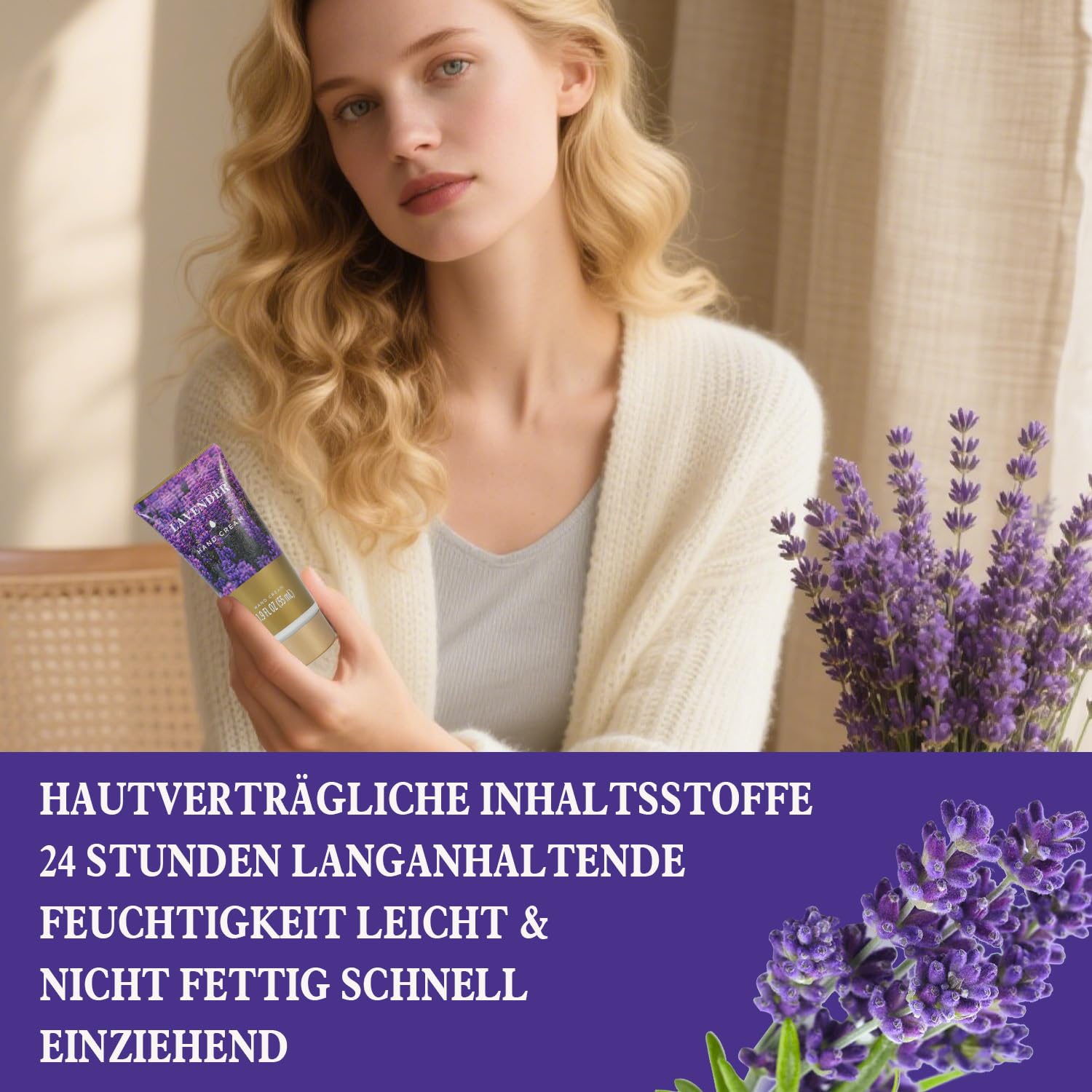 SPA LUXETIQUE Wellness Set 8-Piece – Gifts for Women Lavender Fragrance – Bild 3