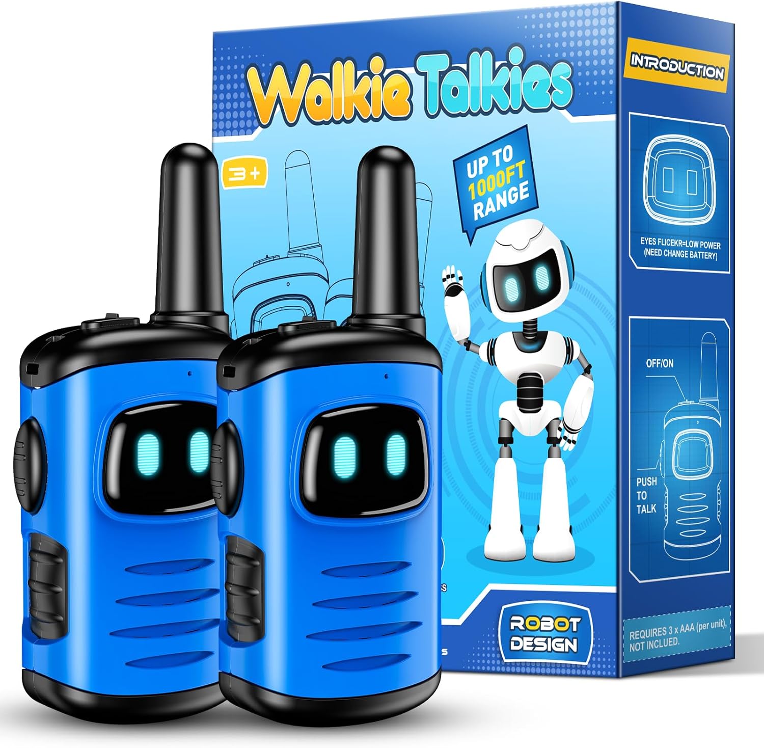 EUCOCO Walkie Talkie Children, Toy from 3 4 5 6 7 8 Years Boy Gift Boy 3-10 Years Outdoor Games for Children Walkly Talkly Children's Toy Easter Gifts Children Gift Ideas Toys