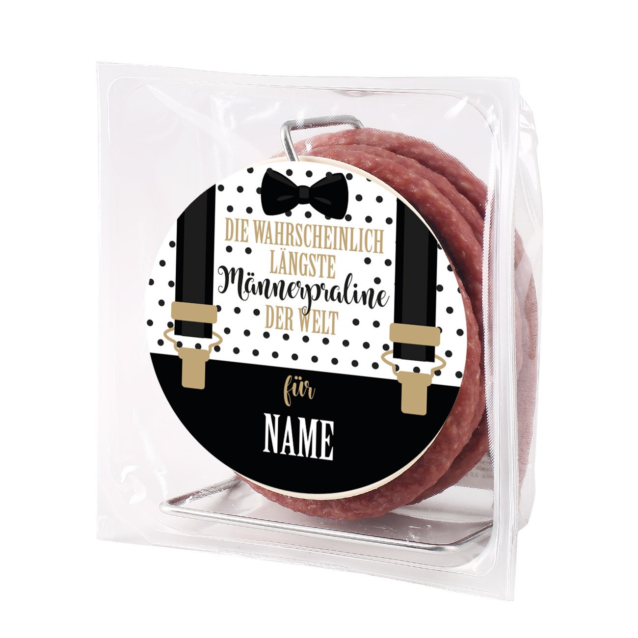 Herz & Heim Gift for Man Salami Cable Reel - Longest Male Praline in the World - Personalised – Bild 5