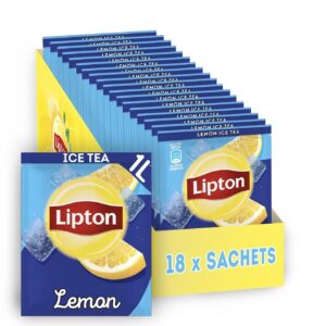 Lipton Iced Tea Powder Lemon 18L Instant Ice Tea for Mixing 18 Sachets