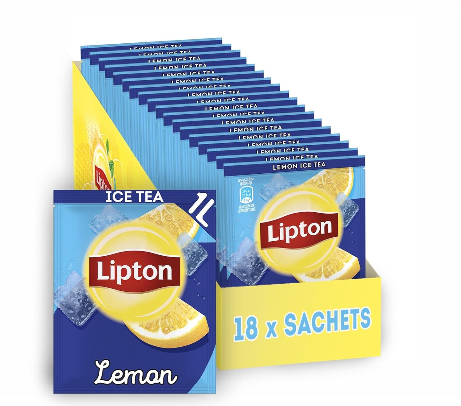 Lipton Iced Tea Powder Lemon 18L Instant Ice Tea for Mixing 18 Sachets