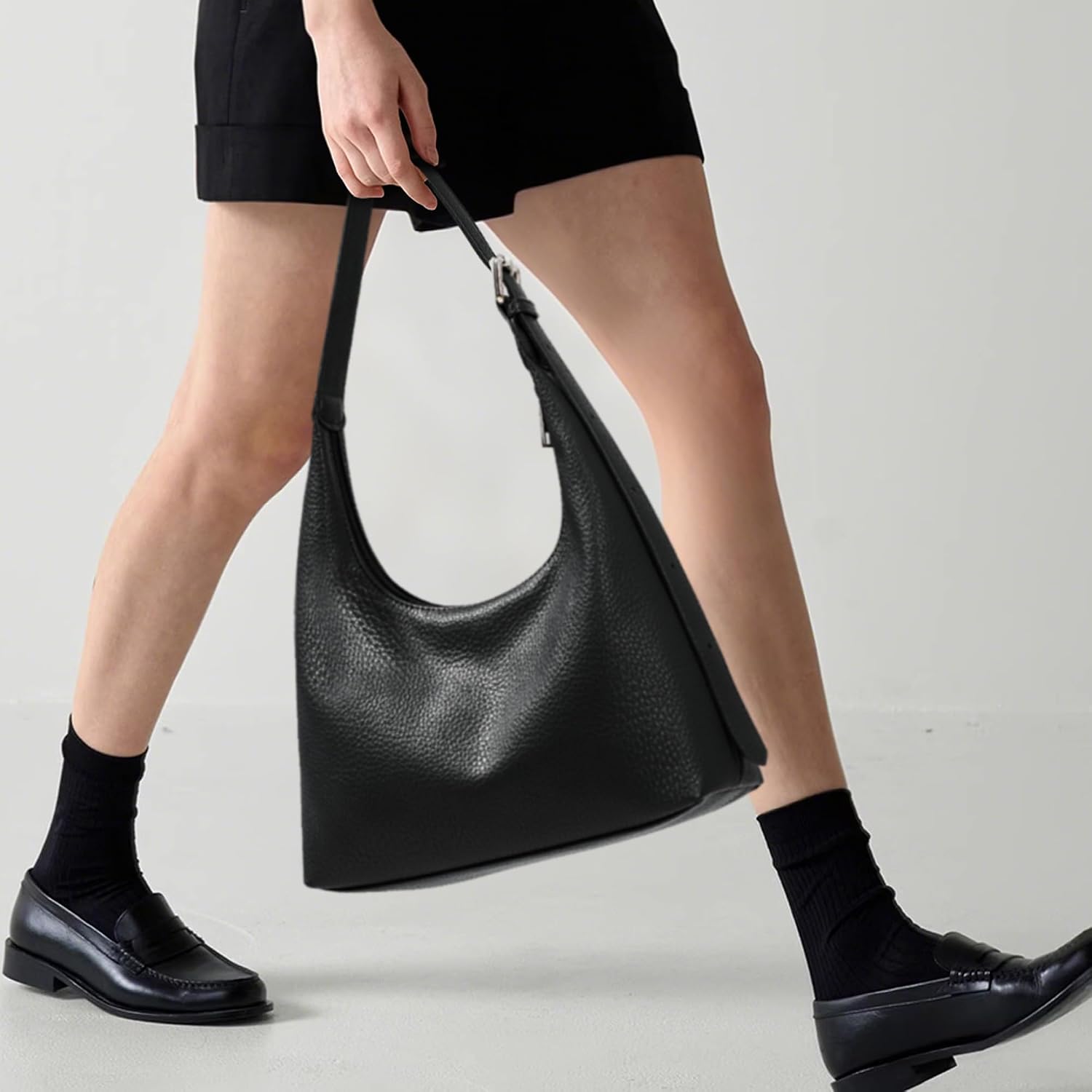 KALIDI Women's Handbag Shoulder Bag PU Leather Tote Bag Vintage Hobo Bag with Adjustable Strap for Work School Shopper Casual Daily – Bild 4