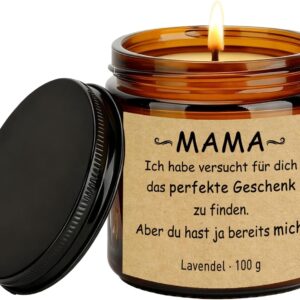 Mother’s Day Gift Mum Gift, Funny Candle Gifts for Mum, 3.5 oz Lavender Scented Candle in Glass, Gift Ideas for Mother Birthday Gift Christmas Gifts Funny Gifts Mother’s Day